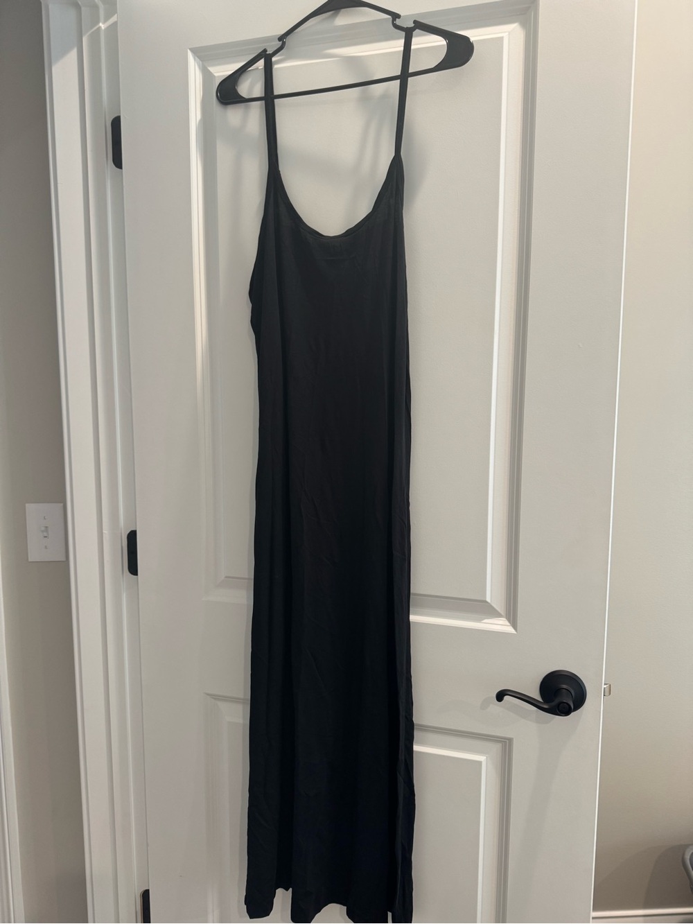 Classic Black Slip Maxi Dress